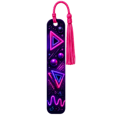 Neon Pink Graphic Bookmark